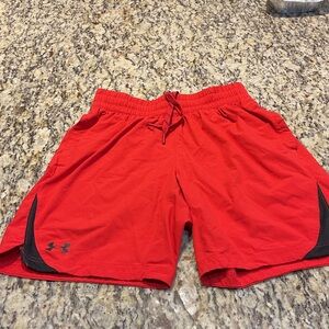 Under Armour Men's Vibrant Red Athletic Shorts